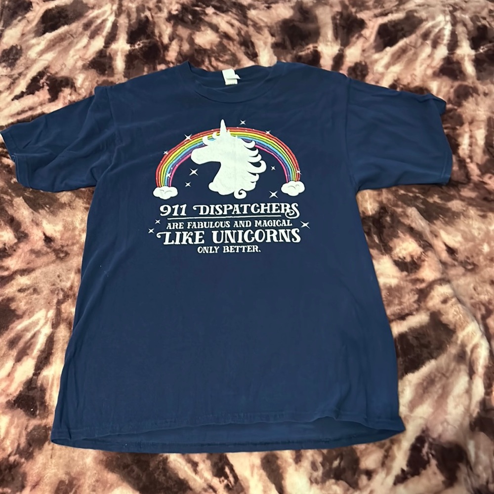 911 dispatcher unicorn shirt